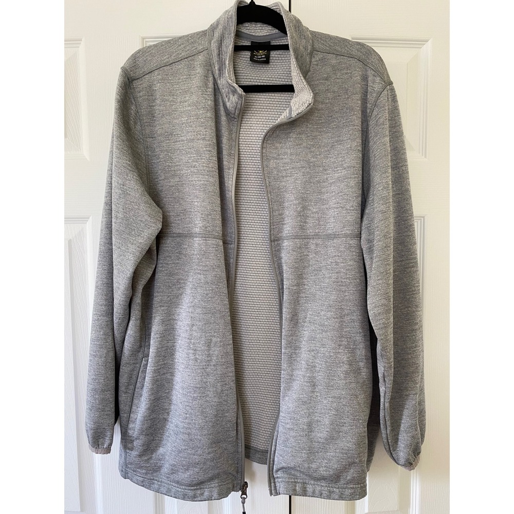 Athletic Works Full Zip Jacket Mens XL Gray Activewear Gorpcore